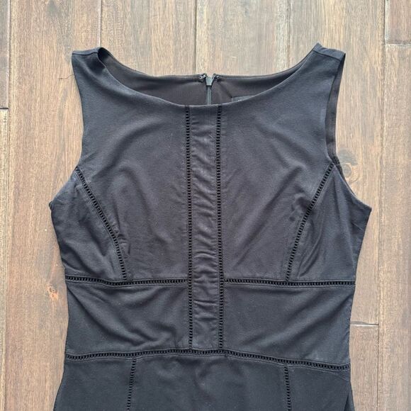 Ann Taylor Black Sleeveless Shift Dress 4 - Picture 2 of 5